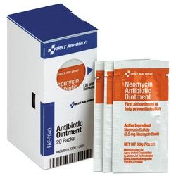 First Aid Only Refill for SmartCompliance General Cabinet, Antibiotic Ointment, 0.9g Packet, 20/Box (FAOFAE7040)