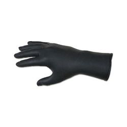 MCR Safety Nitrile Disposable Gloves, NitriShield Stealth Xtra, Rolled Cuff, Unlined, X-Large, Black, 6 mil Thick (127-6062XL)