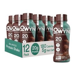 OWYNTM 20 g Protein Drink, Chocolate, 12 oz Bottle, 12/Carton (GRR38200001)