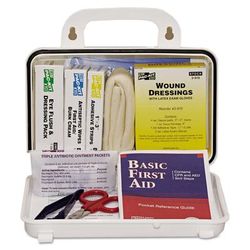 PackIt 10 Person ANSI Plus First Aid Kit, Weatherproof Plastic, Wall Mount (579-6410)