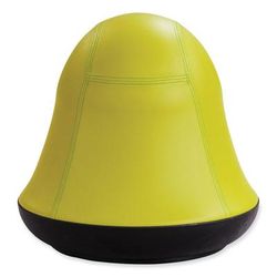 Safco Runtz Swivel Ball Chair, Backless, Supports Up to 250 lb, Green Vinyl (SAF4761GV)