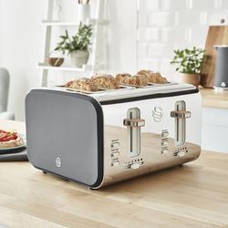 Nordic 4 Slice Toaster - White by Salton® in Grey