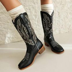 Retrò Vintage Hippie Anni '70 Scarpe Stivali western Hippie Cowboy del West Jacquard Costume Per donna Carnevale Mascherata Vacanza Festa / Sera Abbigliamento quotidiano Adulti Scarpe