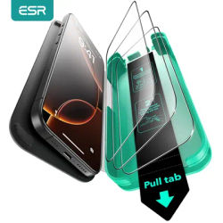 ESR for 3 Pack iPhone 16 Pro Max Screen Protector for iPhone 16e/15/14/13 HD Film Tempered Glass with UltraFit Tray Full Cover