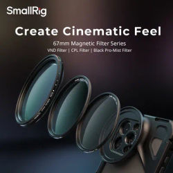 SmallRig Attachable 67mm Filter System for Cameres,Phones,1/4 Effect Black Mist/CPL/VND ND2-ND32 67mm Filter Adapter for iPhone