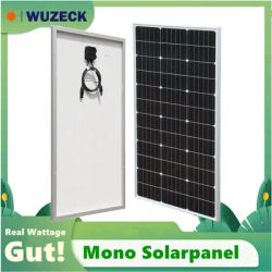 WUZECK 100W Rigid Solar Panel China Monocrystalline Silicon Cell Waterproof Solar Power 100 W Charging 12V Camping / Home /RV
