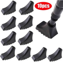 10 pieces/5 Pair Nordic Walking Pole Trekking Pole Tip Protectors Rubber Pads Buffer Replacement Tips End For Hiking Stick