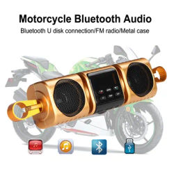 Audio Bluetooth étanche pour moto, haut-parleur stéréo pour vélo de course, radio, lecteur de