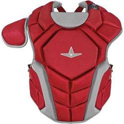 All Star Top Star NOCSAE Certified Baseball Catcher's Chest Protector - Ages 9-12 Scarlet