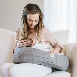 Ergobaby Natural Curve Nursing Pillow - Heathered Grey