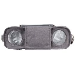 WonderFold Small Parent Console with 2 Insulated Cup Holders - Gray