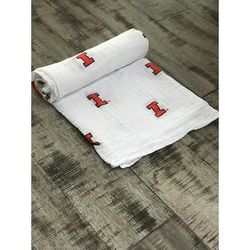 Three Little Anchors College Swaddle Blanket - Illinois Fighting Illini