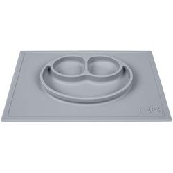 EZPZ Happy Mat Placemat & Plate - Pewter