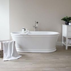 Randolph Morris Madera 67 Inch Acrylic Double Ended Freestanding Tub RMAQ7-W