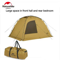 Naturehike Dune 7.6 Camping Tent 2 People 4 Season Tents PU2000mm Outdoor Hiking Ultralight Tent With Chimney Screen Window