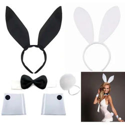 1-20Pcs Bunny Ears Set Hair Bands Rabbit Girl Headbands Hair Accessories Easter Party Halloween Prom Headbands Halloween Bow Tie