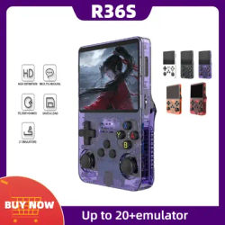 R36S Retro Handheld Video Game Console Linux System 3.5 Inch IPS Screen R35s Plus Portable Pocket Video Player 64GB