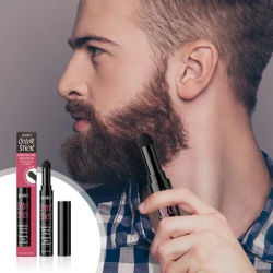 Sevich Beard Filling Pen Beard Enhancer Powder Beard Coloring Shaping Tools Waterproof Black Brown for Man Cosmetic 2g