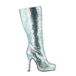 Metallico Brillanti Anni '80 Scarpe Stivali al ginocchio Tacco alto Paillettes Costume Per donna Costume di Carnevale Carnevale Feste Club Parata dell'Orgoglio Adulti Scarpe