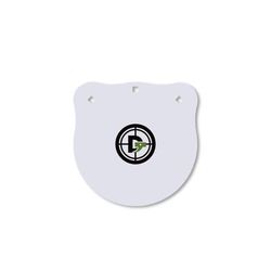 Double Tap Industries 3/8in AR500 Steel Gongs 12in White G1200-05