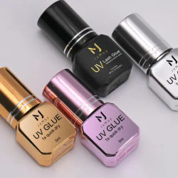 JOMAY UV Eyelashes Clear Glue 4 COLOR Glue Fast Dry Strong Long Lasting Waterproof Adhesive Blue Eyelash Cluster Glue Makeup