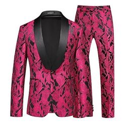 Disco Anni '80 Pantaloni Abiti Completi Blazer Disco Tinta unica Costume Per uomo Mascherata Performance Feste Club Adulti Cappotto Pantaloni