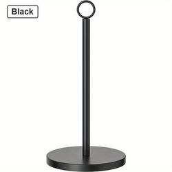 TEMU Modern Stainless Steel Paper Towel Holder - Non-slip, Countertop Stand For Kitchen & Bathroom Organization