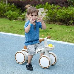 TEMU Bike For 1-3 Years Old, No Pedal Toddler Balance Bike With Adjustable Seat, Training Bike For Boys And Girls