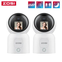 ZOSI C519M 4MP HD Baby Monitor per interni schermo da 1.44 pollici 2.4G/5G WiFi videochiamata Auto
