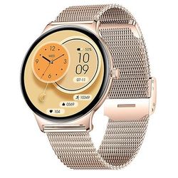 imosi 1.43 pollici amoled smartwatch fitness running watch bluetooth contapassi promemoria chiamate activity tracker compatibile con android ios donne uomini lunga attesa chiamate in vivavoce
