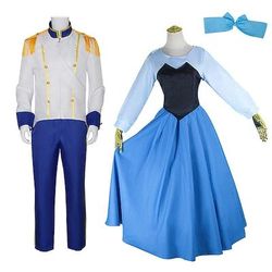 Sirena Ariel Principessa Principe Eric Costume Cosplay Costumi di coppia Costume Cosplay for Coppia Per uomo Per donna Adulti Carnevale Mascherata Settimana del libro Addio al Nubilato