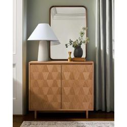 Borgarello 32"H x 36"W x 16"D Dark Red Cabinet - Boutique Rugs