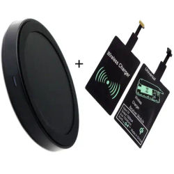 Pocket Universal Mini Wireless Charging Kit Charger Oi Adapter Receptor Coil Receiver For iPhone5 6