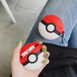 Pokemon Red Ball For Airpods Pro 2 Case,Shockproof Protective Earphone Anime Cover For Airpods 1/2/3 Case For Girls Funda