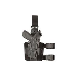 Safariland 7005 7TS SLS Tactical Holster w/Quick Release Leg Strap Heckler & Koch VP9 Right Hand SafariSeven Plain Black 7005-593-411