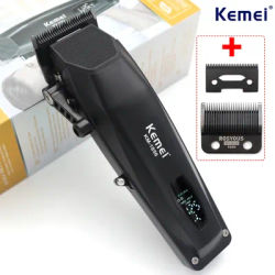 Kemei KM-1856 Electric Rechargeable Best Hair Trimmer Professional Cordless Barber Hair Clipper Trimmer Hair Cutting Machine