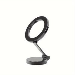 TEMU New Metal High-strength Magnetic Car Mobile Phone Holder Foldable 360-degree Rotatable Car Dashboard Navigation Mobile Phone Holder
