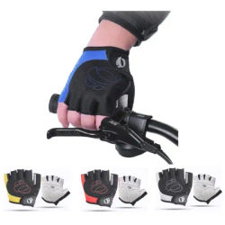 Bicycle Gel Half Finger Gloves Anti Slip Sweat Proof Shockproof Mountain Bike Road Armguard Portable Half Finger Bicycle Gloves