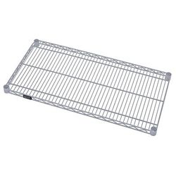 Quantum Food Service 1424GY Epoxy Coated Wire Shelf - 24"W x 14"D, Gray