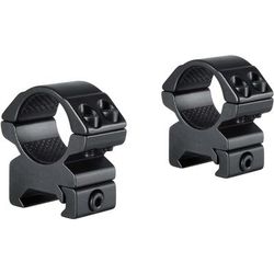 Hawke Sport Optics Match Series Weaver Scope Rings - 2 Pieces 1in Medium Black 22113