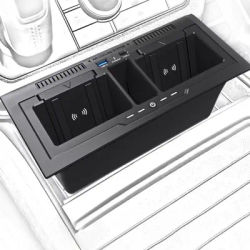 15w Car Wireless Charger For Land Rover Defender 110 130 Charging Plate Phone Holder Mobile Mount 2020-2023 Accessories Tuning