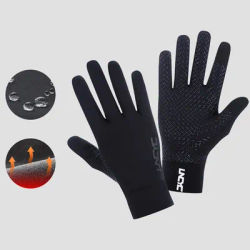 UNCYC Cycling Gloves Full Finger Waterproof Thermal Fleece Warmth Bicycle Full Gloves Road Bike Running Sport Gloves