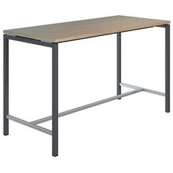Table Haute Creo Structure Gris Plateau Chêne L 180 - Quadrifoglio