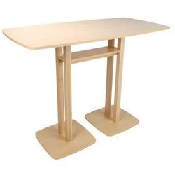 table réunion haute woody 6 places plt. hêtre-manutan expert