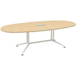 Table De Réunion Ovale 240x110x72 X-time - Chêne/blanc - Quadrifoglio
