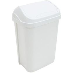 poubelle pour sanitaire à couvercle basculant - 25l - blanc - probbax
