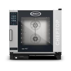 Unox XAVC-06FS-GPLM CHEFTOP MIND.Maps Half Size Combi Oven - Boiler Based, Convertible, Stainless Steel, Gas Type: Convertible