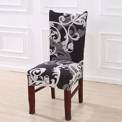 TEMU Dining Chair Covers Cow Chair Cover For Dining Chairs Stretch Back Chair Slipcovers Removable Washable Chair Protector Decoration Cover For Kitchen Banquet