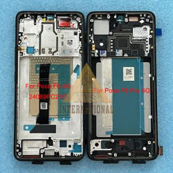 Amoled 6.67" Original For Xiaomi Poco F6 Pro LCD Screen Frame+Touch Panel Digitizer For Xiaomi Poco F6 24069PC21G Display