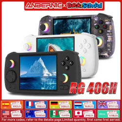 ANBERNIC RG 406H Retro Game Console Android 13 Unisoc T820 64-bit Game Player 4.0 Inch IPS Touch Screen 5500mAh 3D Hall joystick